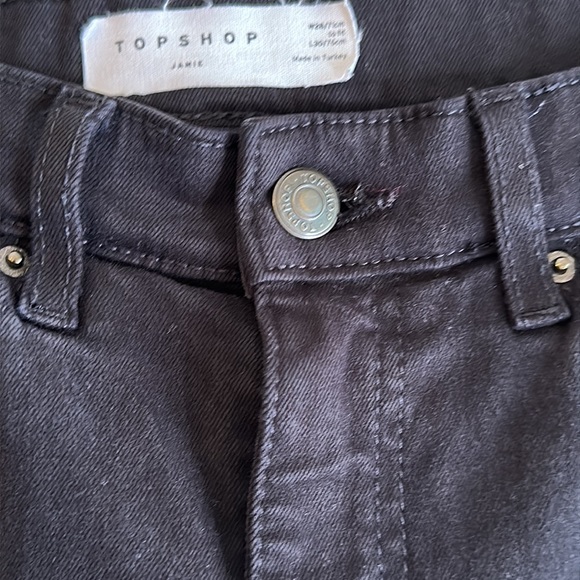 -TOPSHOP JAMIE BLACK JEANS - Size 28 - Picture 6 of 8